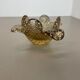 Glass bowl element shell ashtray murano bubble, italy 1970s