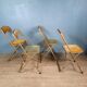 Ensemble de 4 chaises pliantes vintage