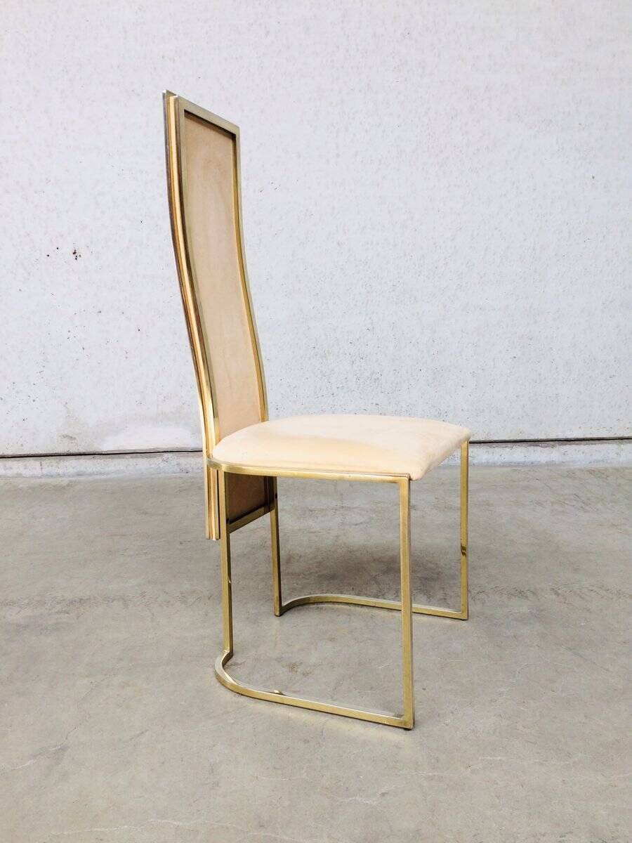 Hollywood Regency dining chairs from Belgo Chrom, 1970s, set of 8.