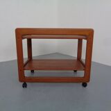 Large teak bar cart from Tarm Stole Møbelfabrik, Denmark, 1960s.