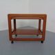 Large teak bar cart from Tarm Stole Møbelfabrik, Denmark, 1960s.