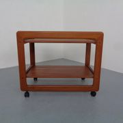 Large teak bar cart from Tarm Stole Møbelfabrik, Denmark, 1960s.