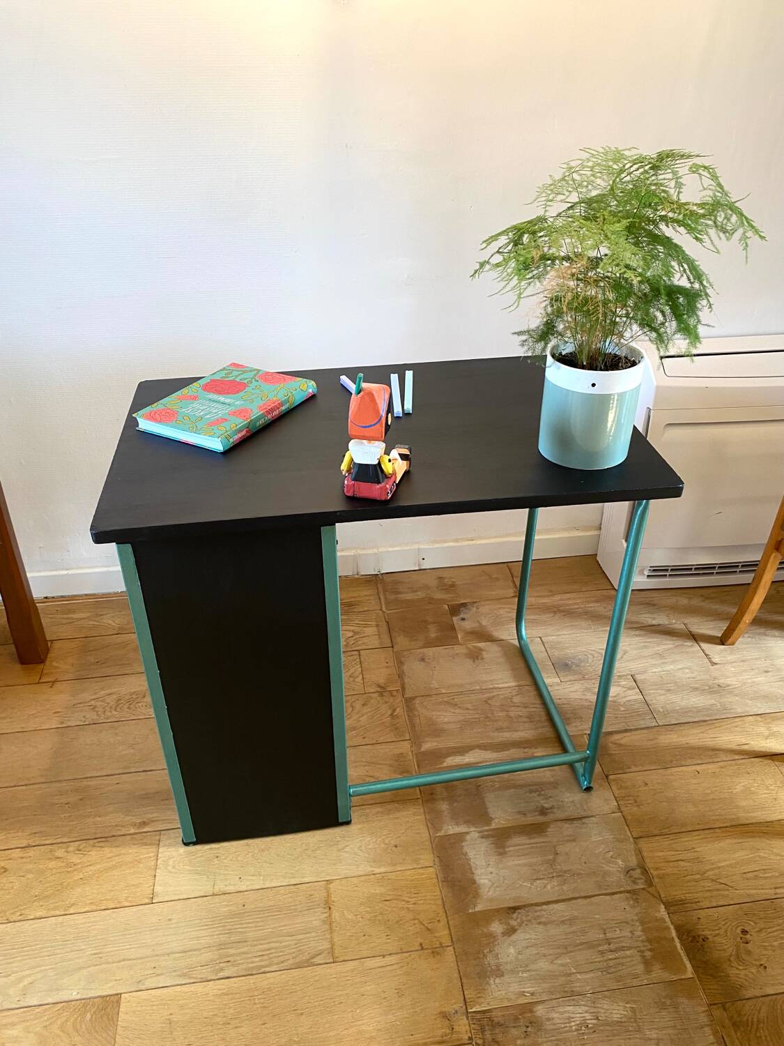 Small wooden children's desk from the 1950s