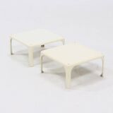 Set of 2 Demetrio 45 Stackable Tables by Vico Magistretti for Artemide 1960s