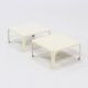 Lot de 2 tables empilables Demetrio 45 par Vico Magistretti pour Artemide 1960
