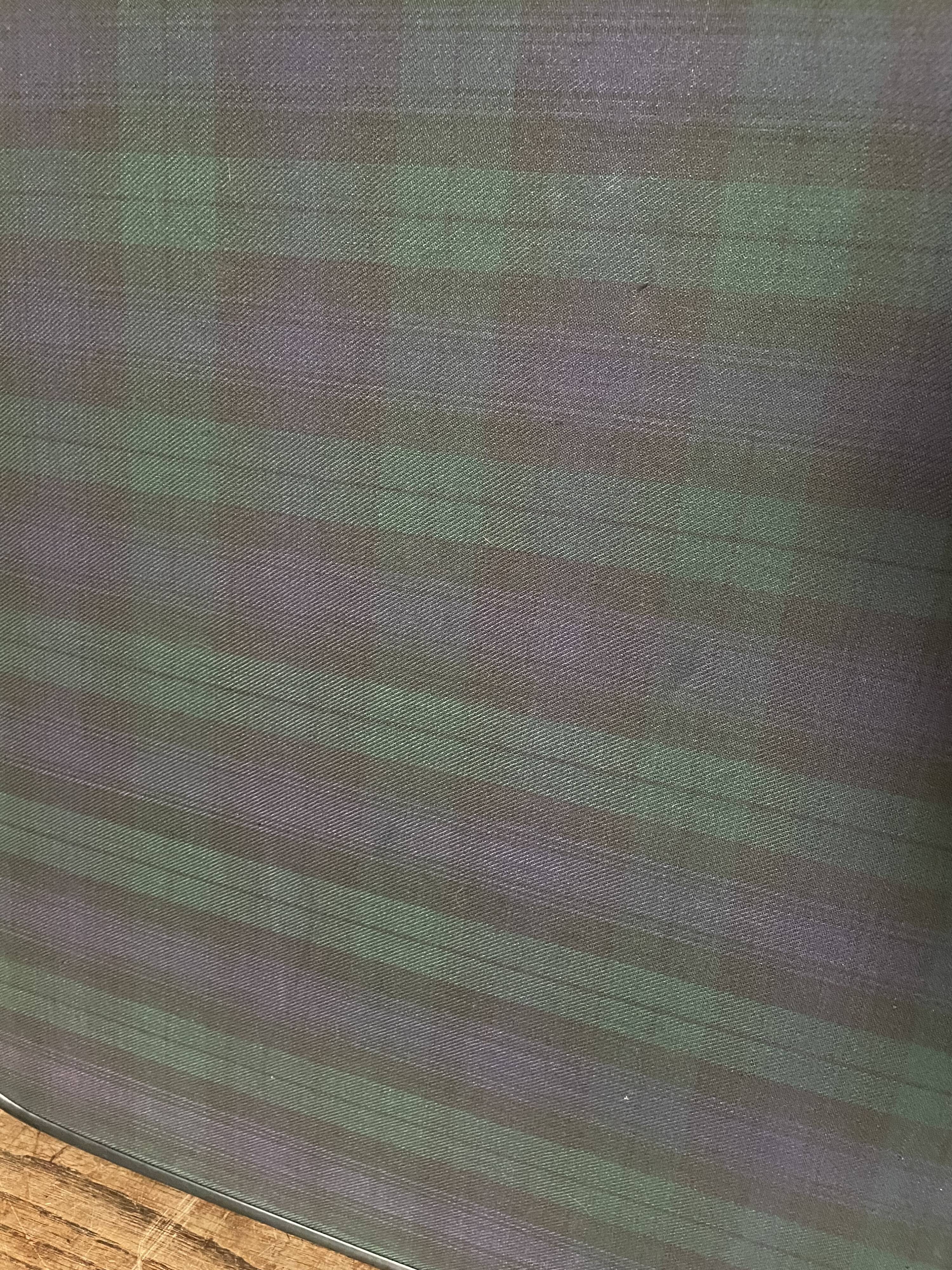 Tartan check suitcase