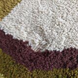 Tapis space age en laine, années 70