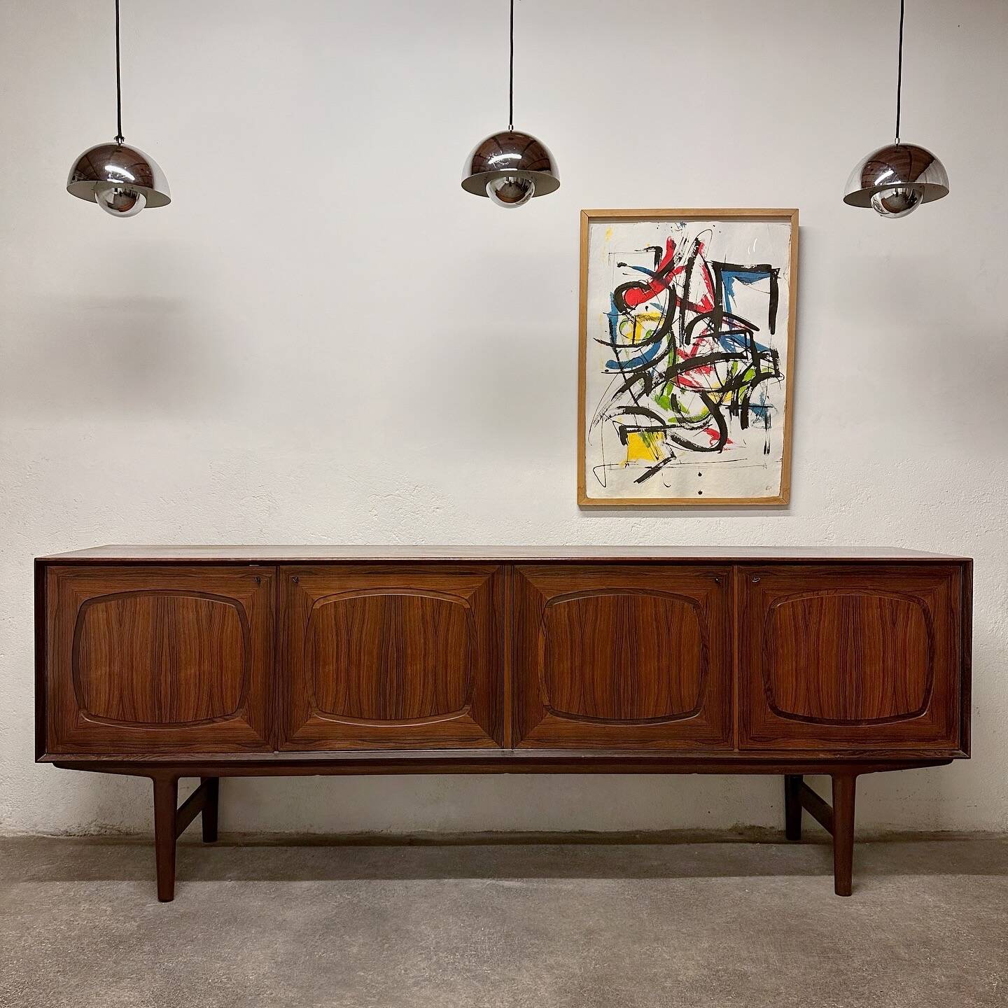 Enfilade en Palissandre de Rio par Fredrik A. Kayser, 1960