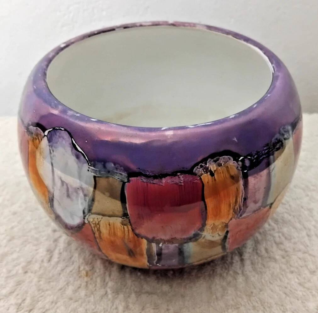 Vase - Round Pot Shape in Ceramic D: 11 cm Vintage
