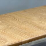 Danish Double Extending Oak Dining Table by Skovby, 1960s