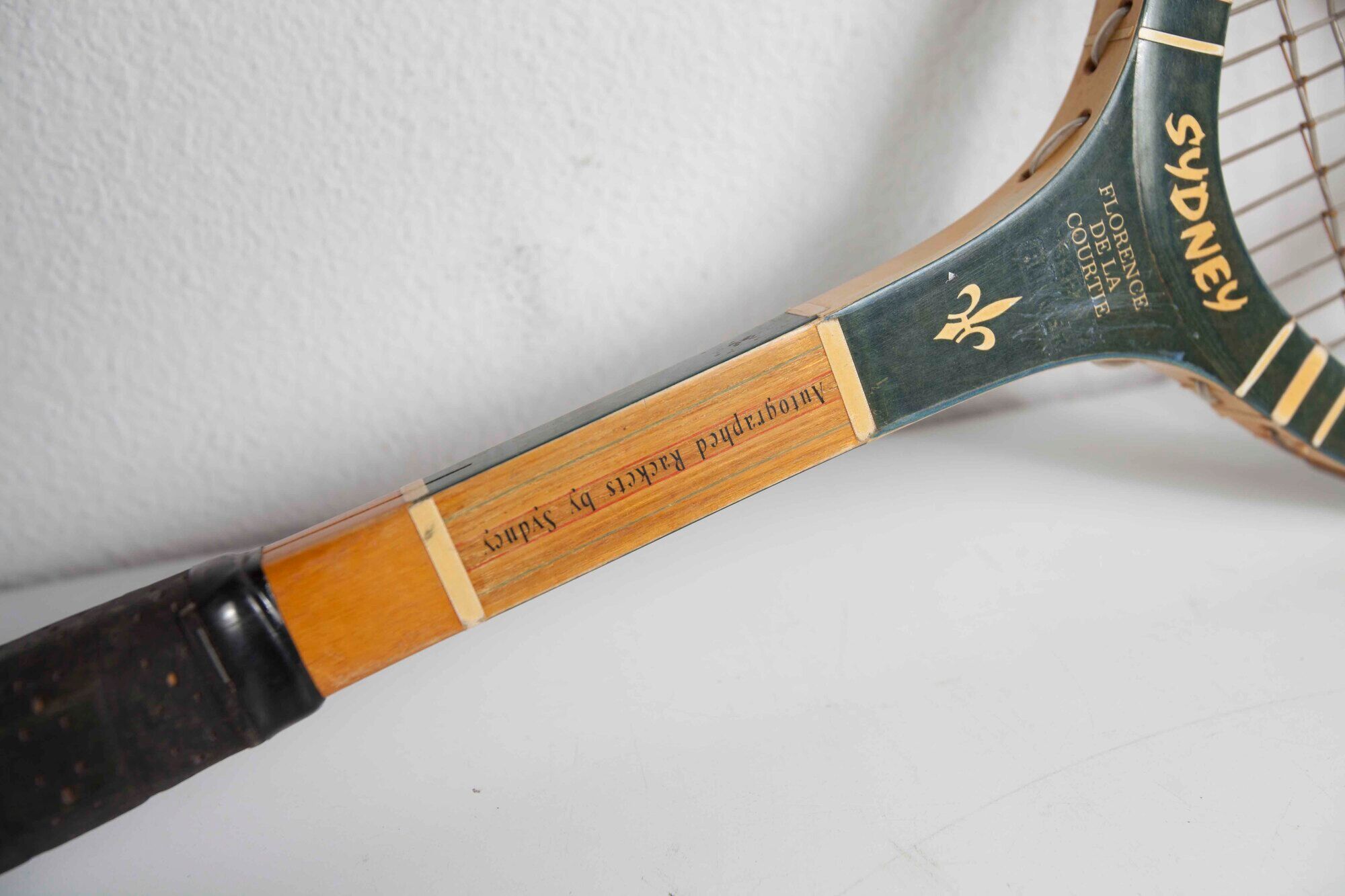 1960 Sydney tennis racket with metal tendor and cover