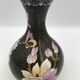 Vintage chinese vase black cloisonné