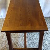 Table style farmhouse table in solid wood.