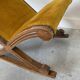 Small rocking stool – wood & velvet