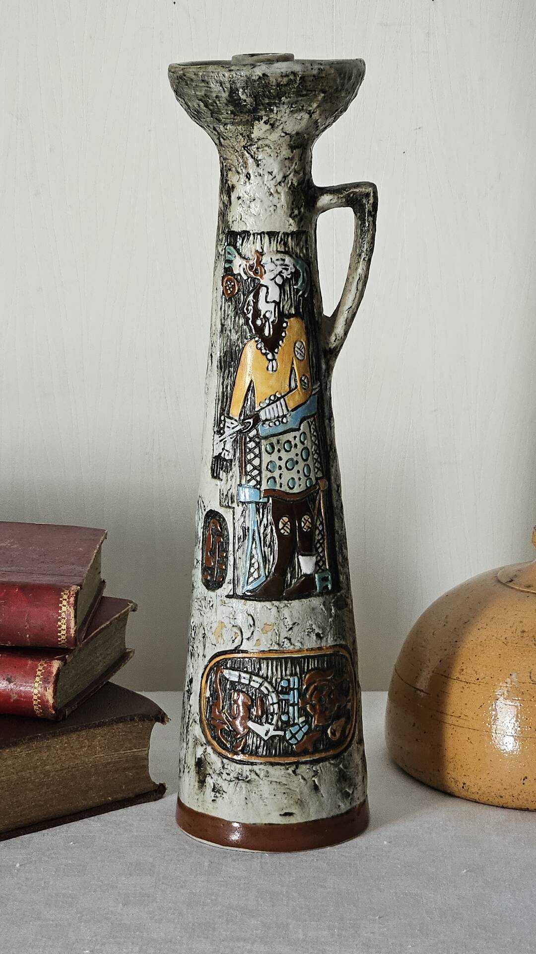 Soliflore en céramique Italie 1950
