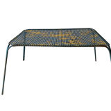 Perforated metal garden coffee table