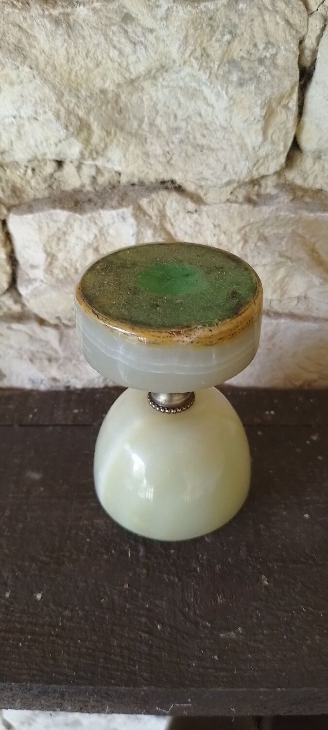 Bougeoir Vintage en albâtre