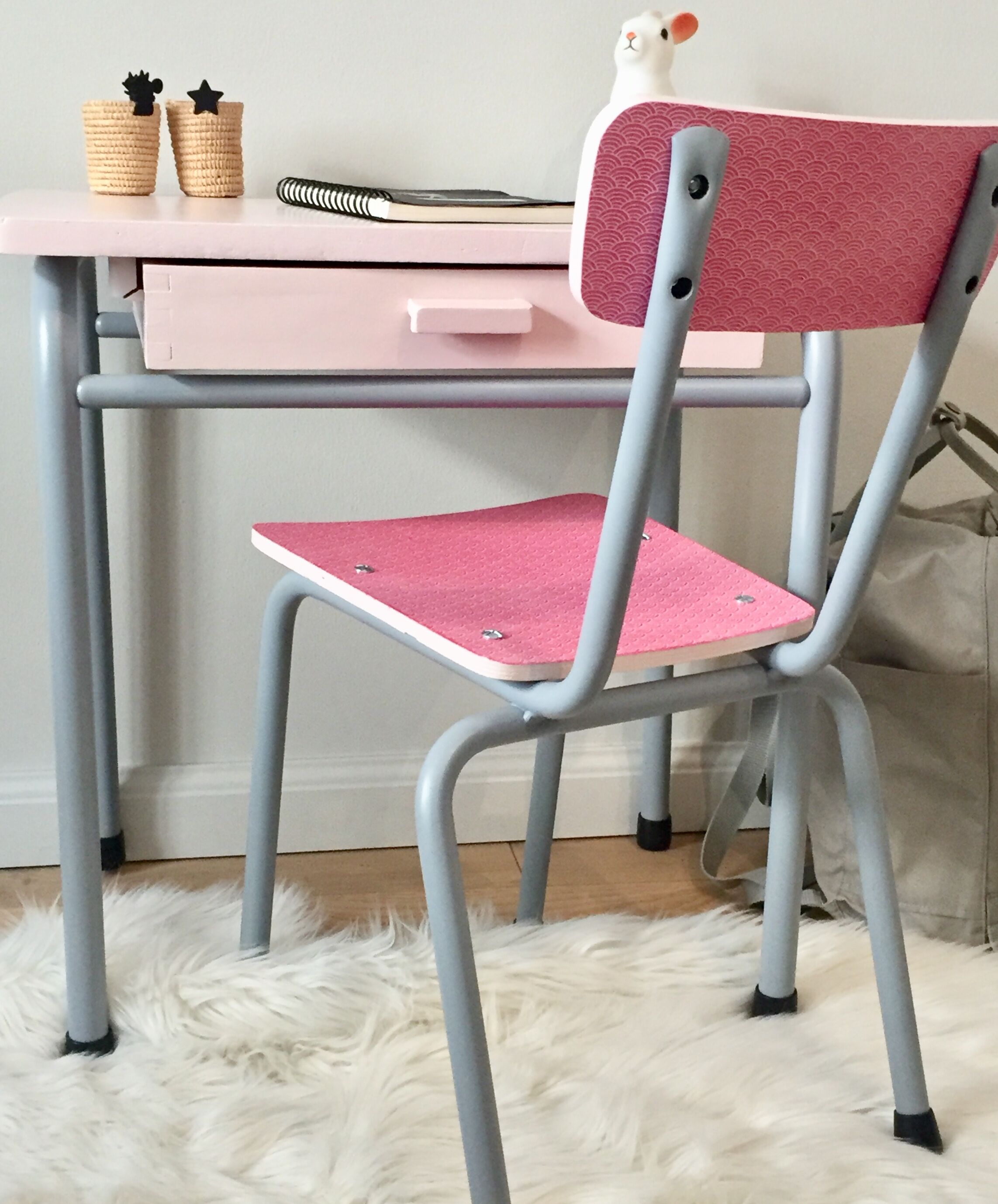 Writing desk and chair