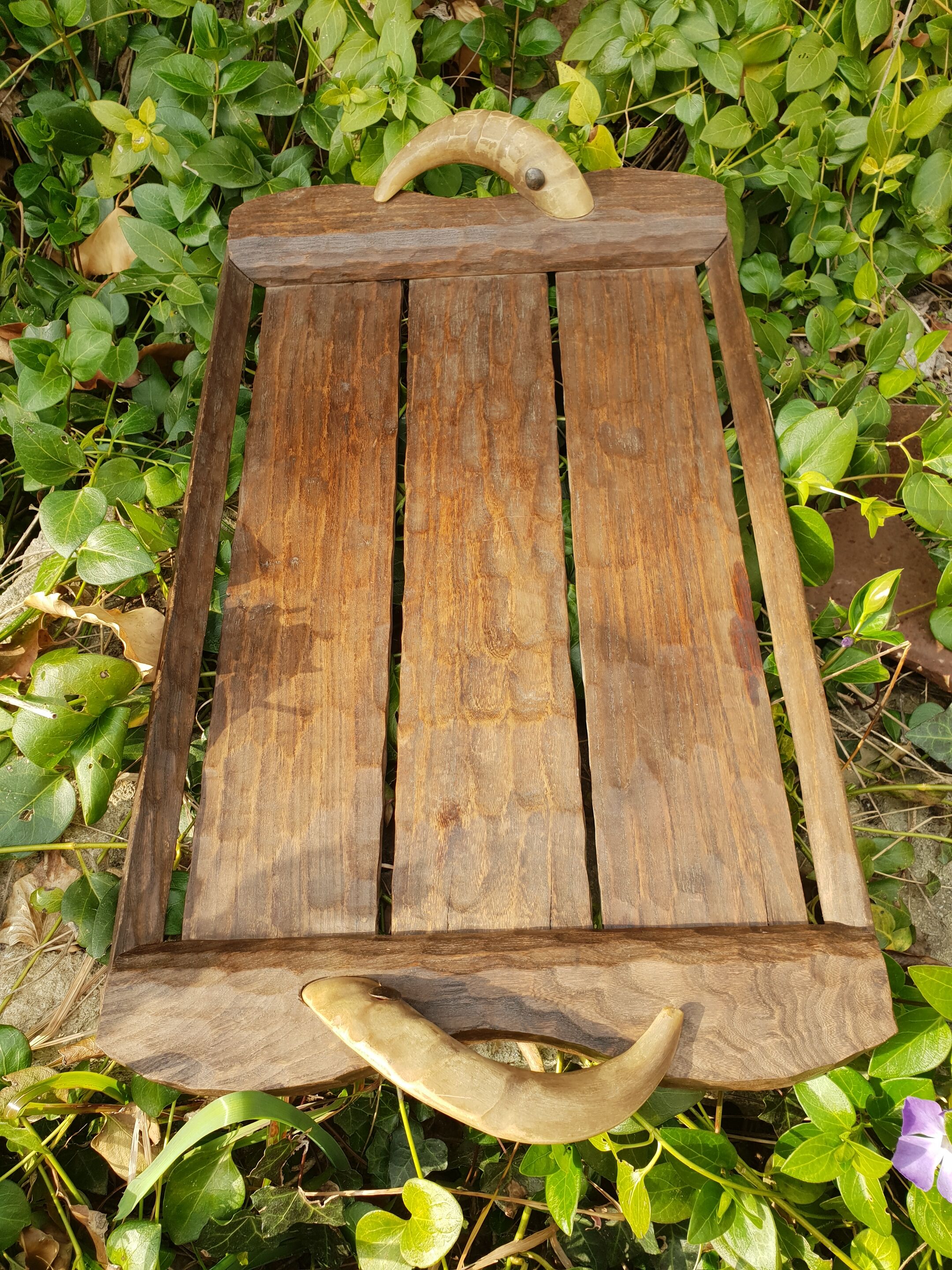 Plateau en chêne 1970