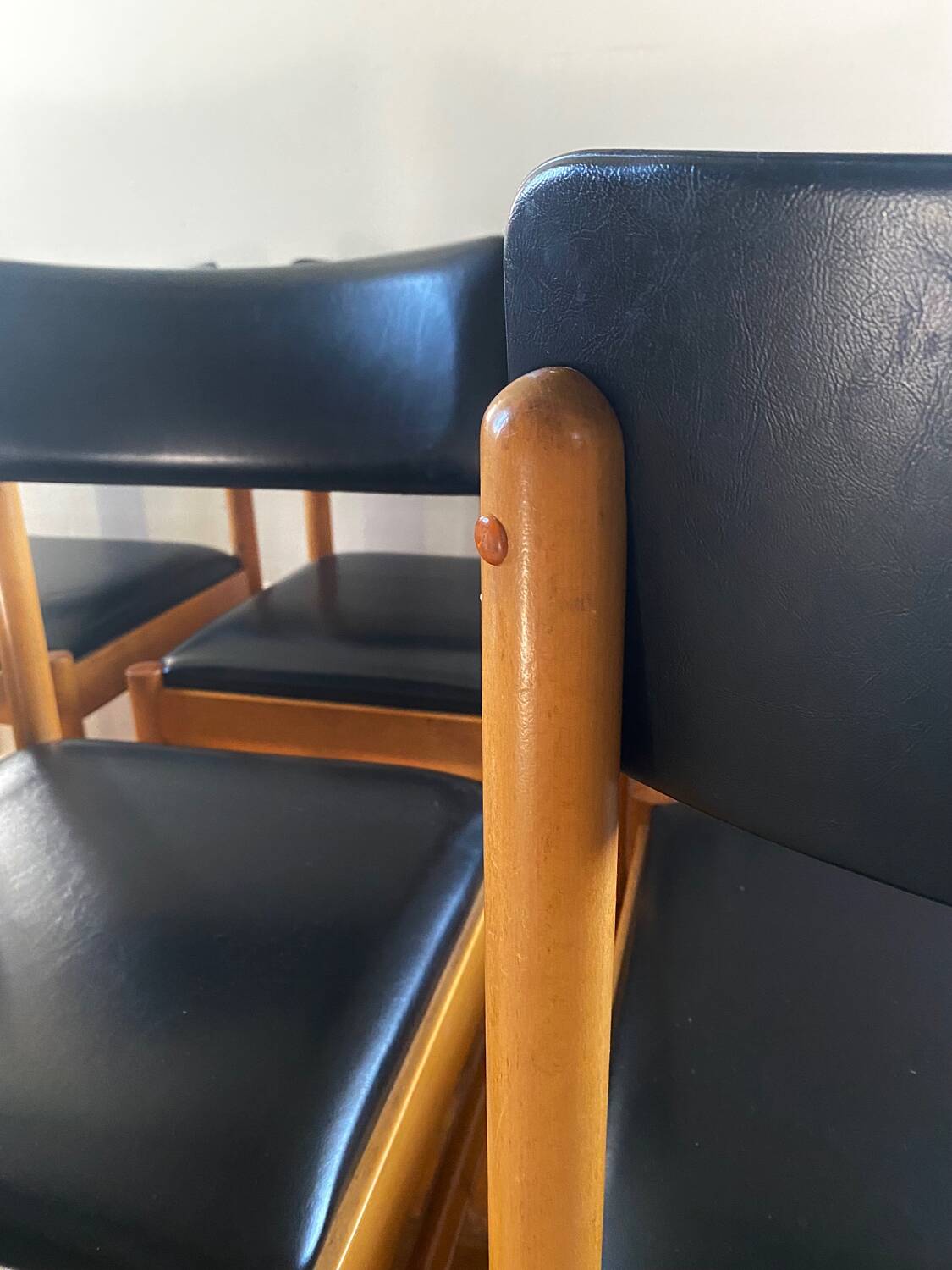 Set of six vintage Scandinavian chairs