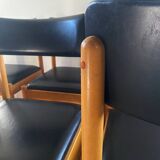 Set of six vintage Scandinavian chairs