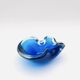 Vide-Poche Murano Sommerso Dégradé Bleu Polylobé 12cm 512g Design