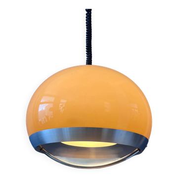 Vintage Space Age Dijkstra mushroom suspension, mid-century modern ceiling light.