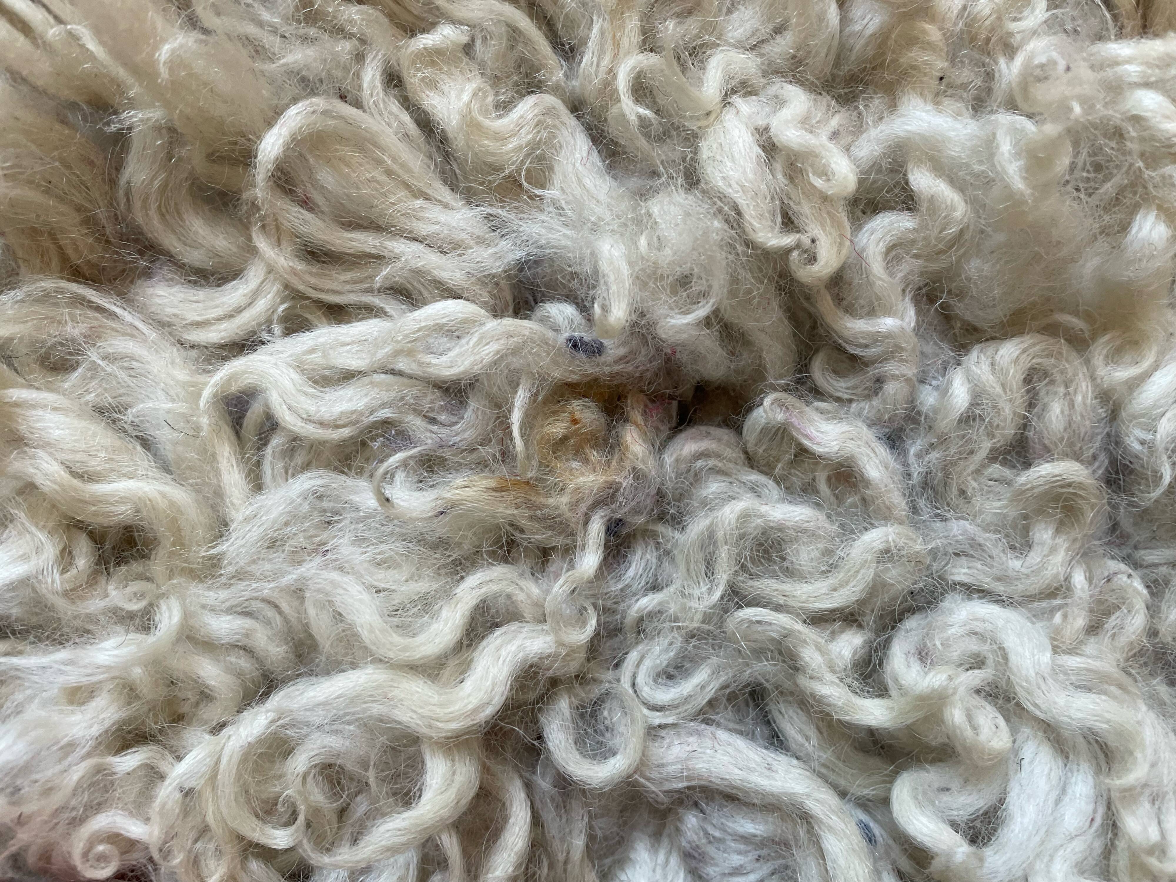 Small sheepskin, raw, brown and beige, authentic