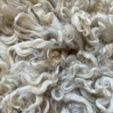 Small sheepskin, raw, brown and beige, authentic