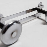 Wall coat rack double hook chrome 1960