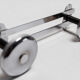 Wall coat rack double hook chrome 1960