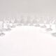 Postmodern Set of Eighteen Solid Crystal Drinking Glasses by Kosta Boda, Sweden