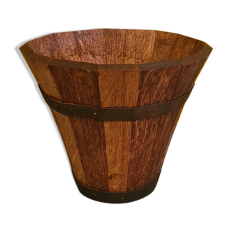 Vase en bois vintage Martin