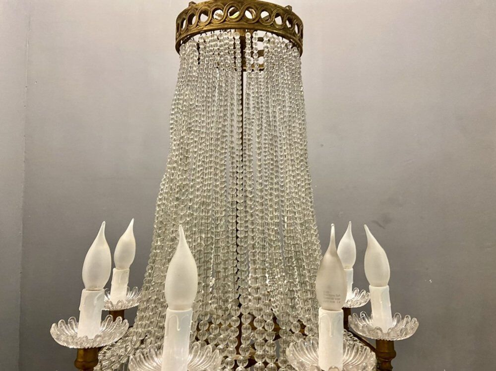 Lustre perle de cristal de murano