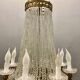 Lustre perle de cristal de murano