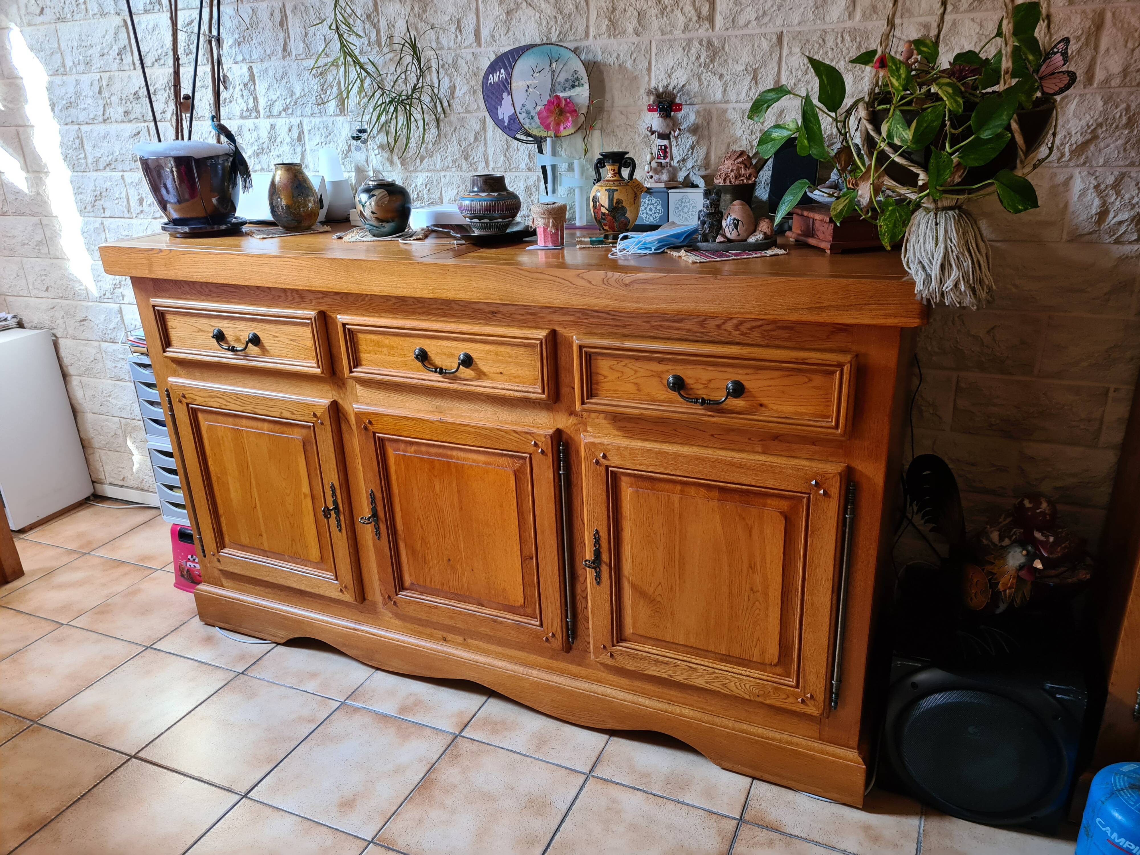 Hellin solid oak living room furniture set