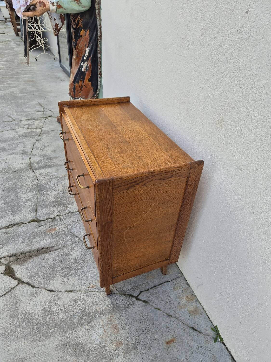 Commode vintage design pieds compas 1950s