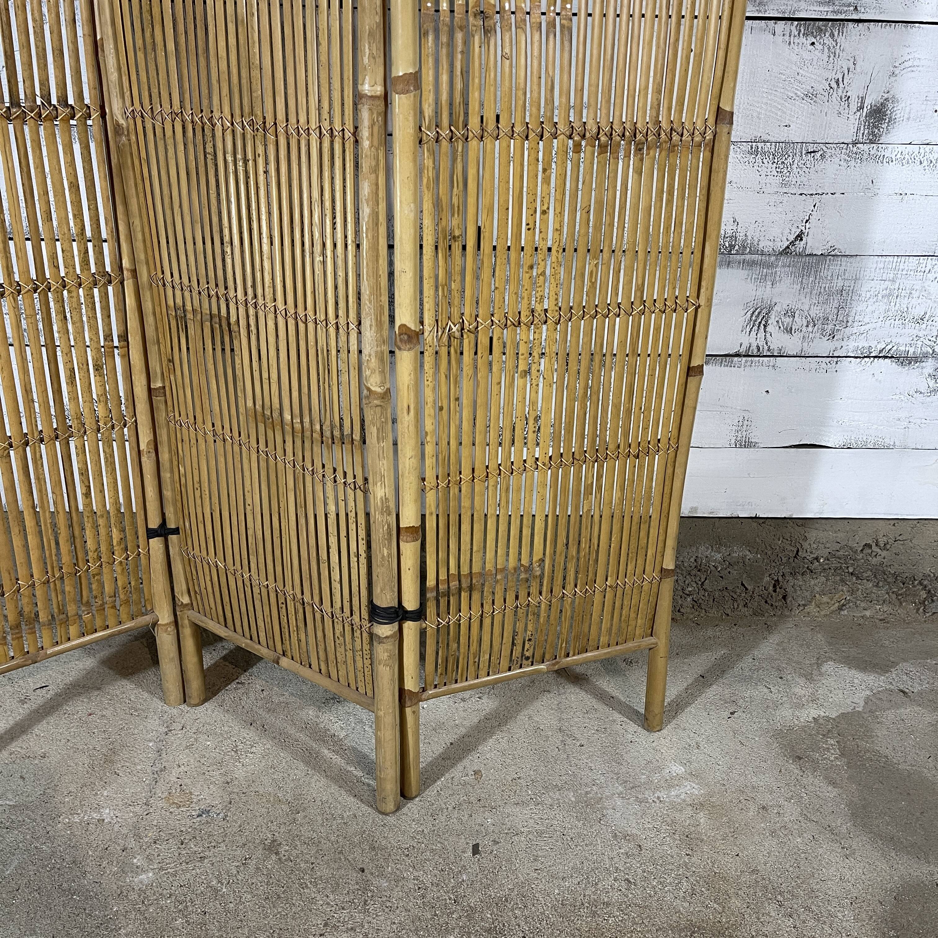 Vintage bamboo screen