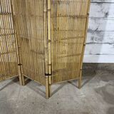 Paravent vintage en bambou