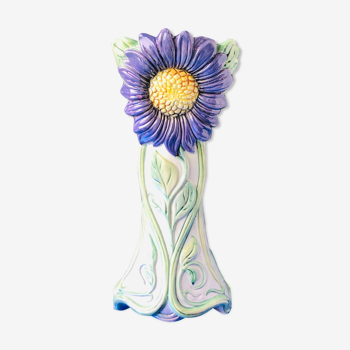 Vase ancien Barbotine Art Deco liberty