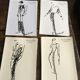 Illustration Christian Dior  de mode de presse collection printemps-été 1983