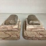 Pair of marble bookends