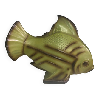 Large vintage ceramic fish in the style of Lejan