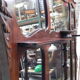 Large mahogany Art Nouveau mirror 178x220cm