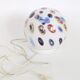 Vintage glass globe table lamp in millefiori style, 1990s.