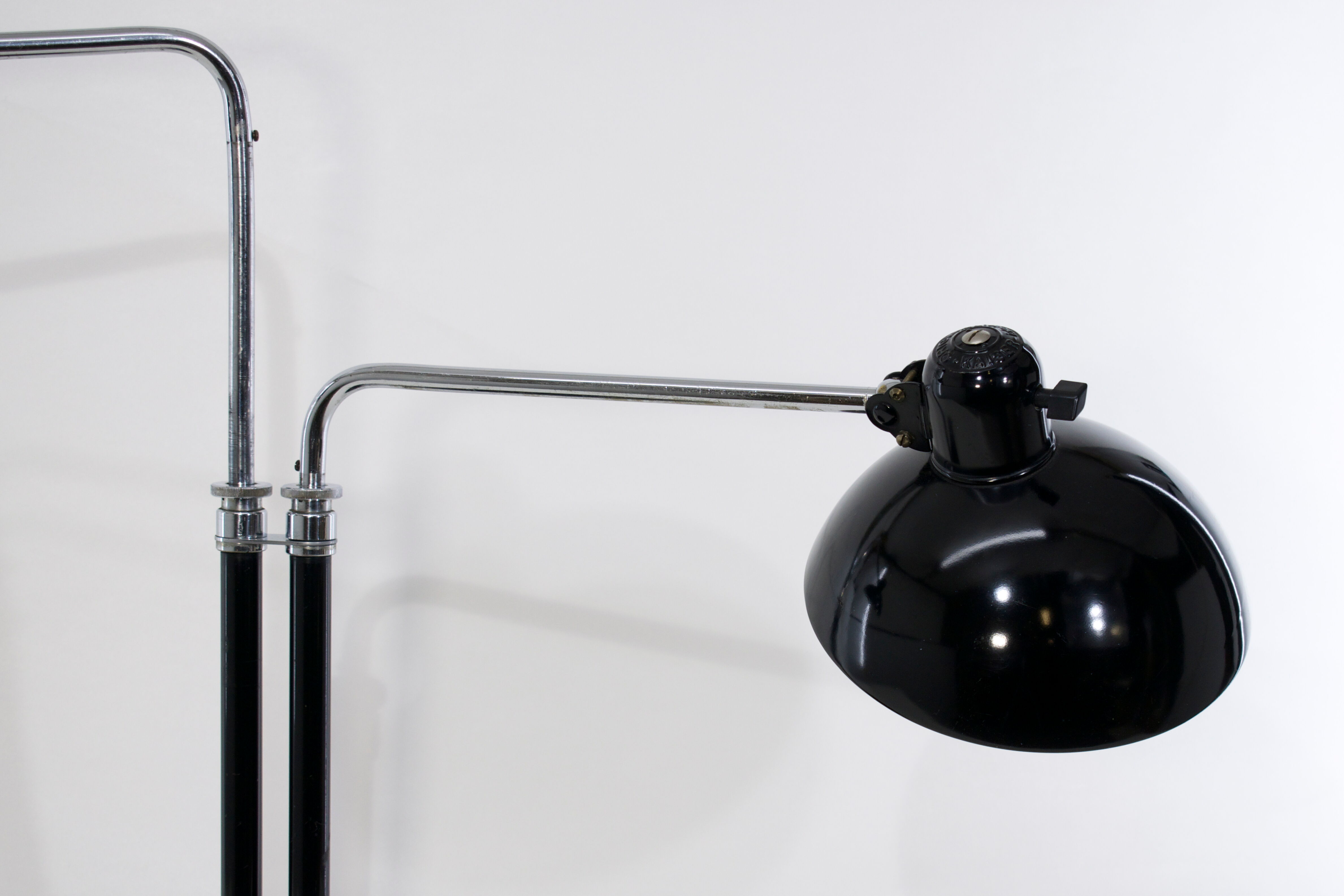 Double desk lamp, Bauhaus, by Christian Dell, model 6660 Super, original edition Kaiser Idel