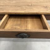 1950s farmhouse table in oak and pine