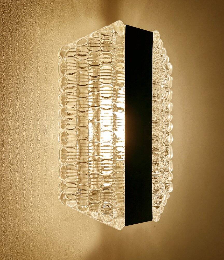 Pair  Vintage glass sconces from Kaiser