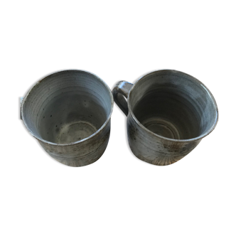Set of 2 sandstone cups