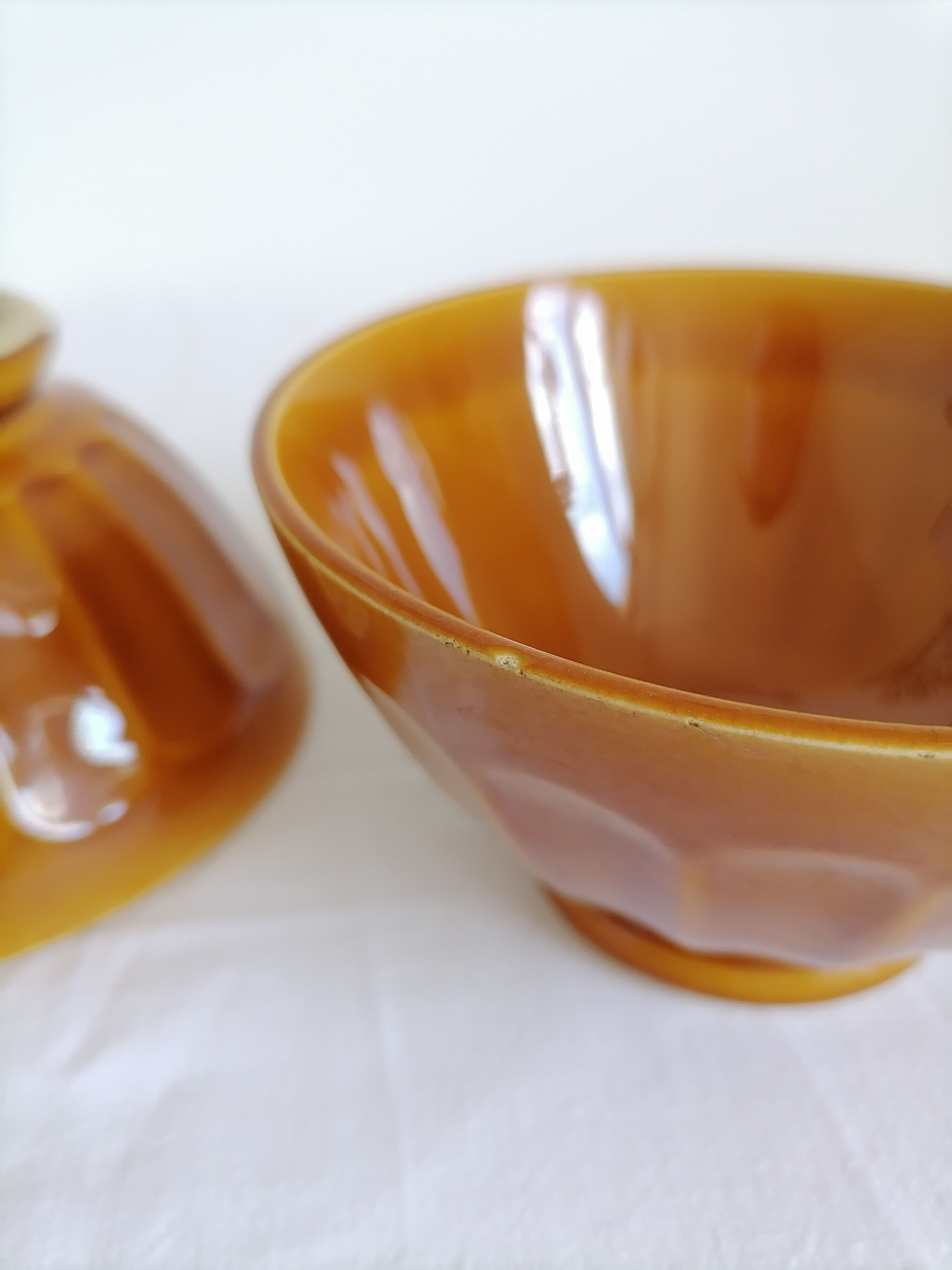 2 Digoin ceramic side bowls